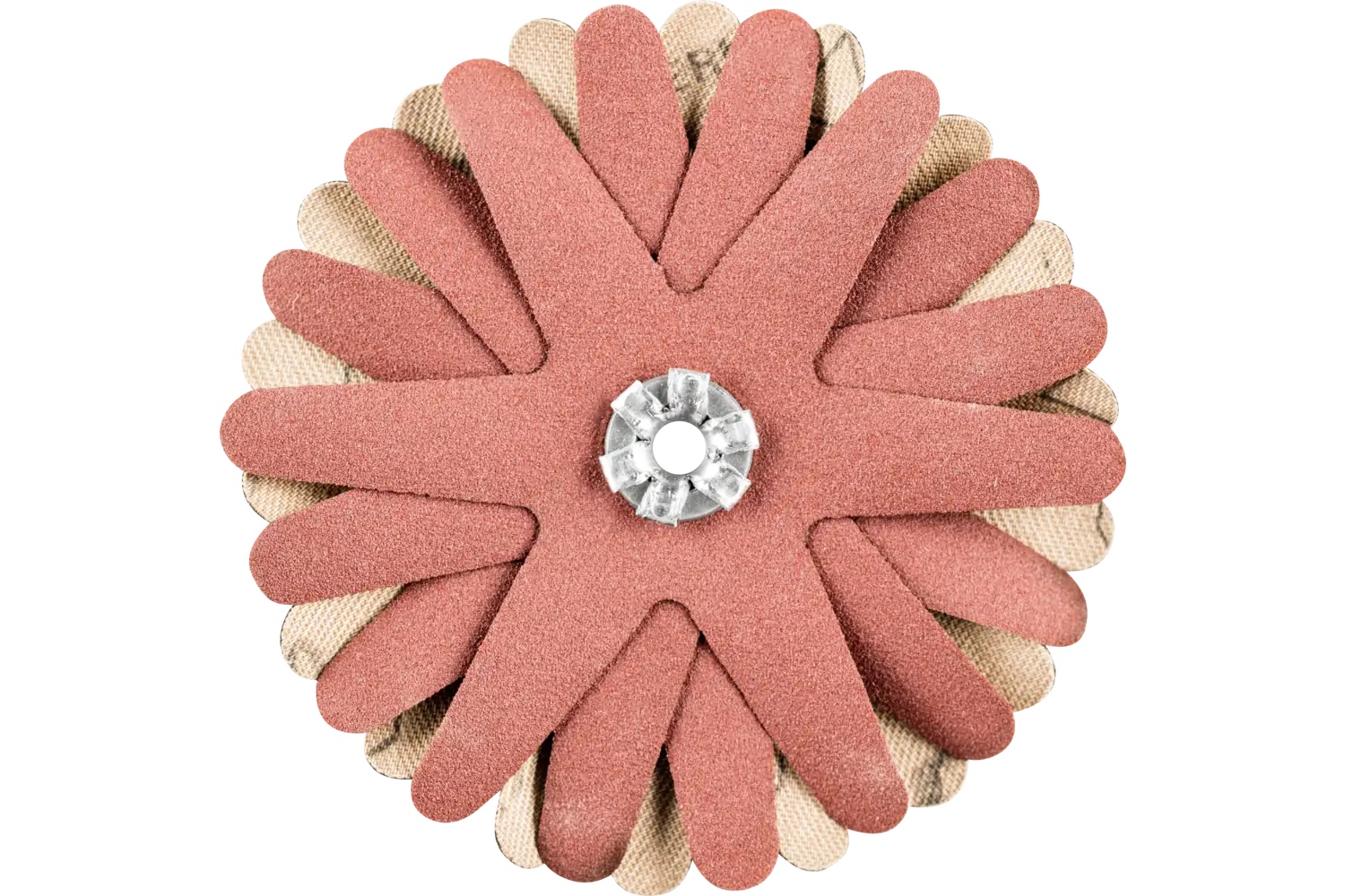 Picture of Pferd Polistar-Tube Abrasive Star, 2-3/4" dia, 6 Layers, 4mm Bore, 320 Grit, Aluminum oxide